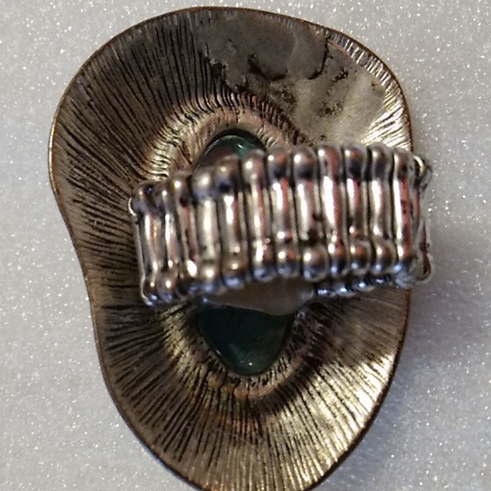 Nwt Faux Turquoise Stretch Ring - Picture 5 of 8